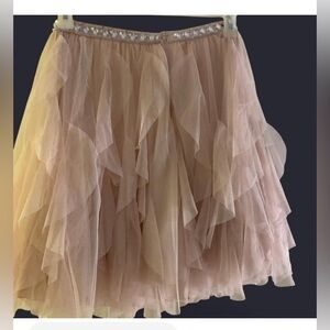 Elegant Pink Tulle Skirt